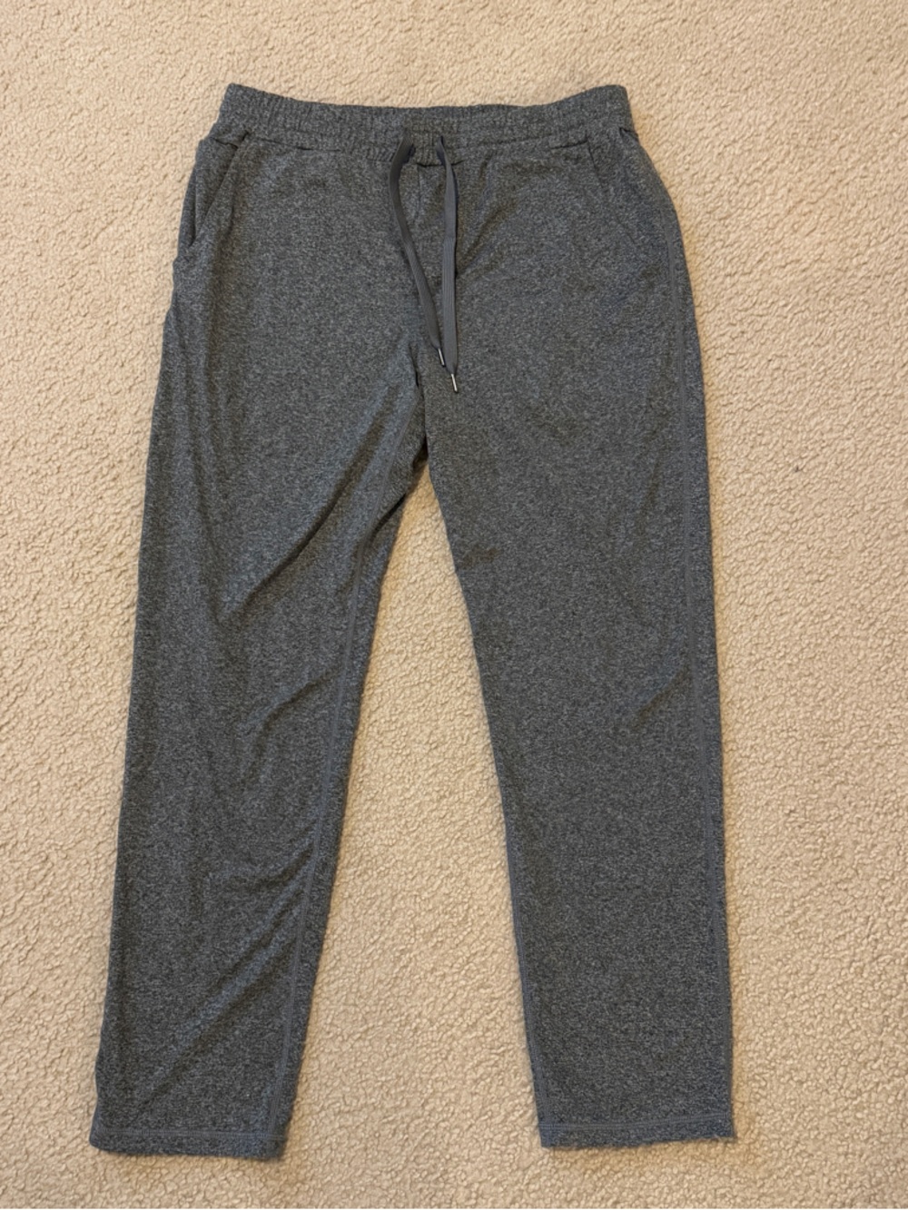 Quince Dark Heather Gray Stretch Waistband Joggers